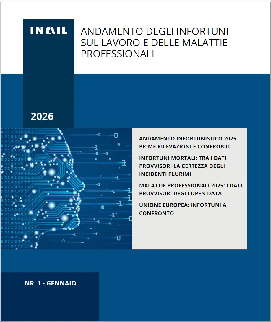 Dati INAIL 1/2026: Andamento infortunistico 2025 Dati INAIL 1/2026: Andamento infortunistico 2025